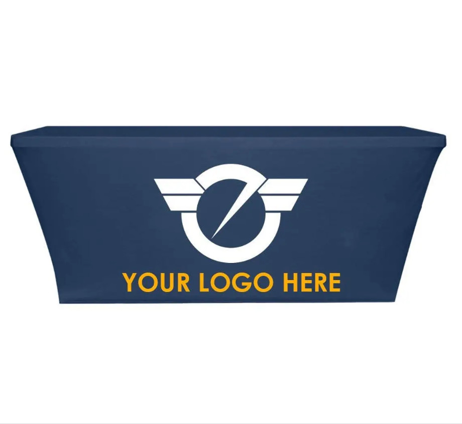 Square 290gsm Portable Reception Desks Advertising Trade Show Reception Desk