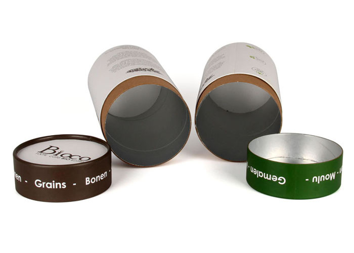 Craft Paper Food Grade Empty Coffee Can Coffee Tin Box Customized