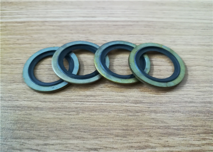 O Shape Custom Rubber Gaskets Metal Rubber Bonded Washer Low Thermal Expansion