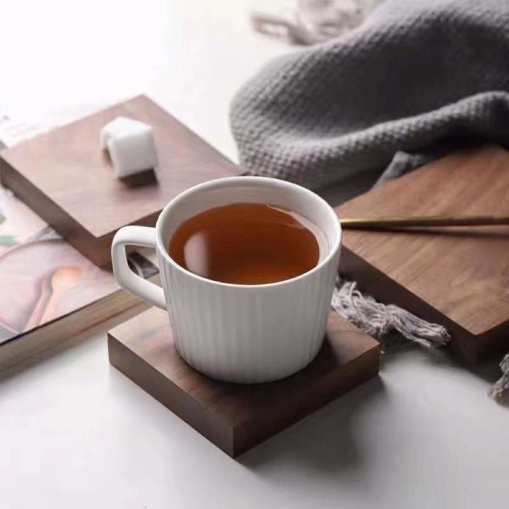 Bamboo Coasters For Crafts , Squre & Round Coasters For Crafts Coated Plain Drinking Cup Coaster
