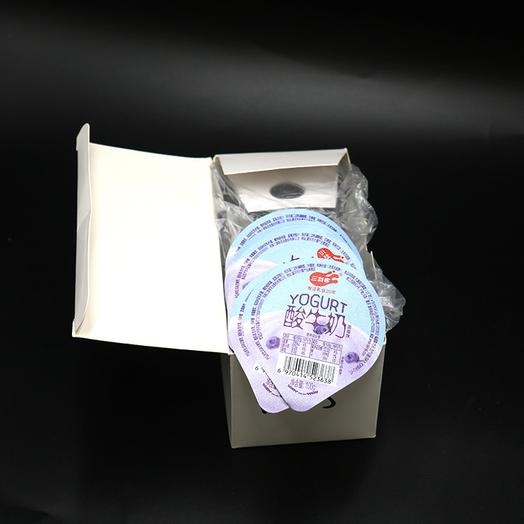 Die Cut 30mic 40mic Aluminum Foil Yogurt Lids Recyclable 74mm For Plastic Cup