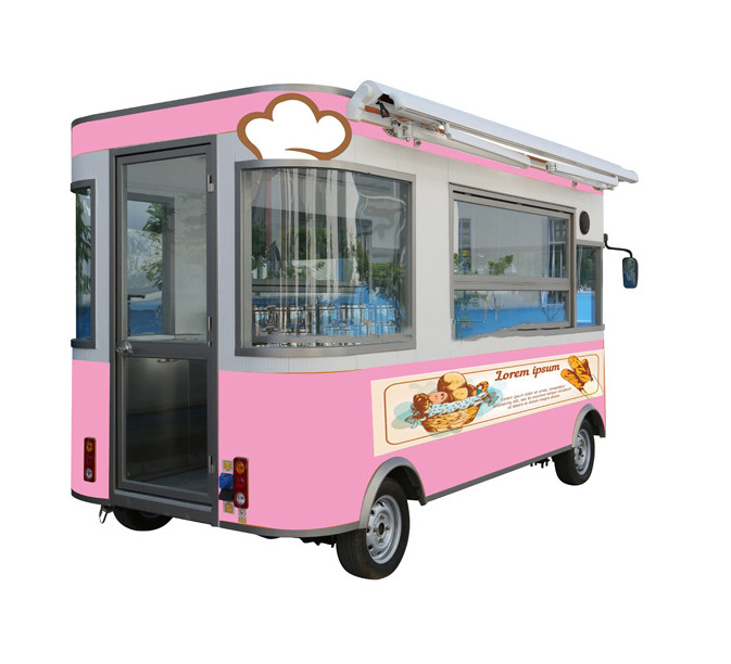 Mobile Snack Bread Foodtrucks Electric Cart Ice Cream Food Trailer With Battery