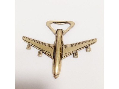 Antique Bronze 3D Airplane Beer Bottle Ope,Die casting metal alloy folk art 3D bike shape beer bottle opener, innovative