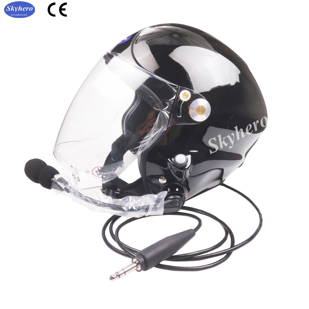 Powered paraglider helmet PPG helmet white Paramotor helmet 820g+/-50g EN966 certificated blue red black grey