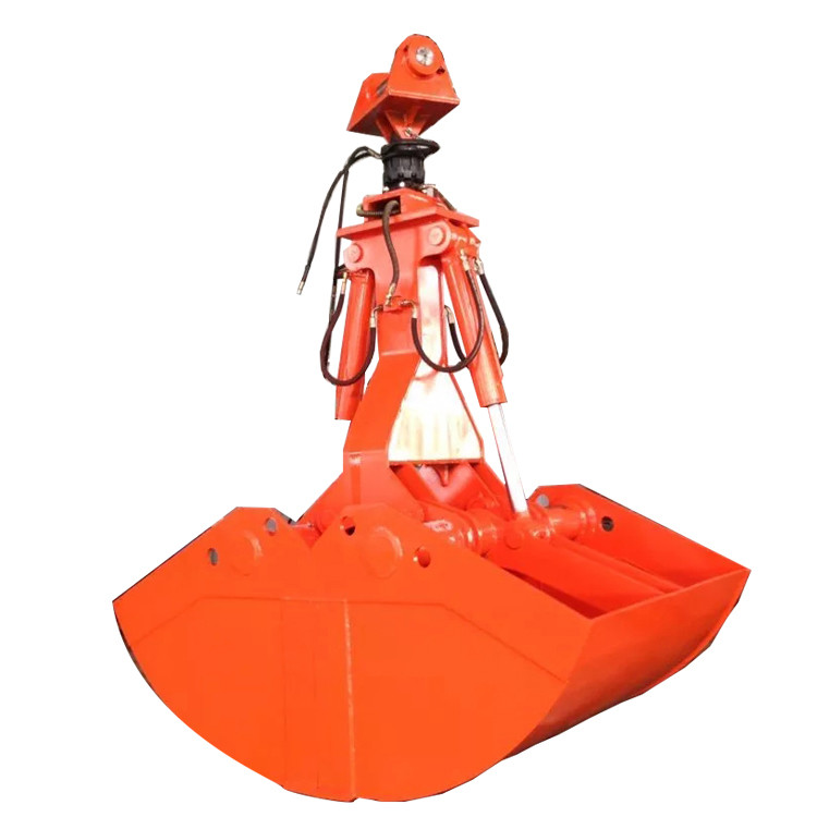 Construction Machinery Clamshell Bucket Customized Capacity For Excavators.