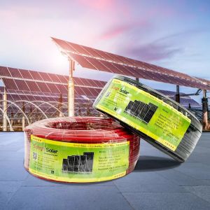 China Electrical Wires DC Power Solar PV Cable With Plug Connector Temperature Control Switch on sale