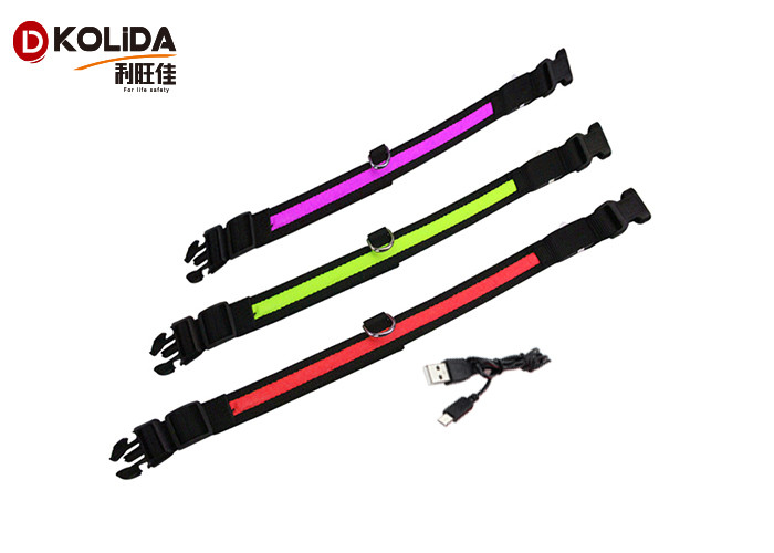 Fashion Light Up Flashing Collars Safety Light Dog Collar 12-24 Inch