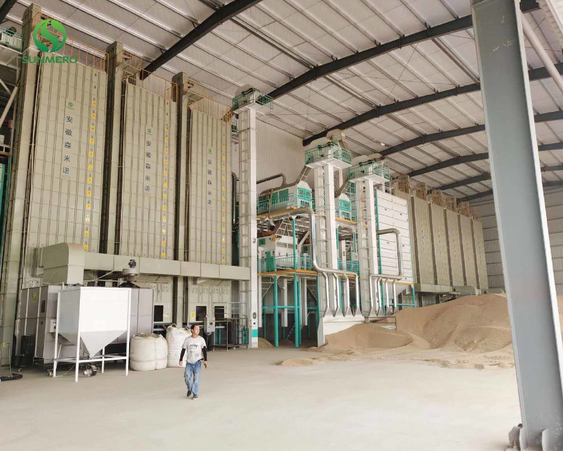 380V Fully Automatic Recirculating Grain Dryer 15 Ton Per Batch