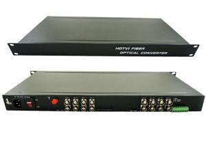  1080P AHD CVI TVI 1/4/8/16Ch Digital Optical Converter With RS485 Data Manufactures