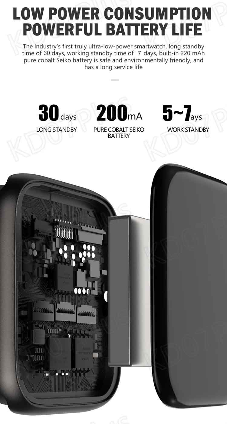 IP66 8M Silicon Android Smart Watches For Women Call And Fitness Tracker
