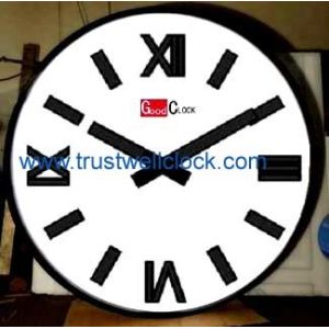  three 3 face tower clocks with gps satellite antenna syncronization 2m 1m diameter-GOOD CLOCK (YANTAI) TRUST-WELL CO L Manufactures