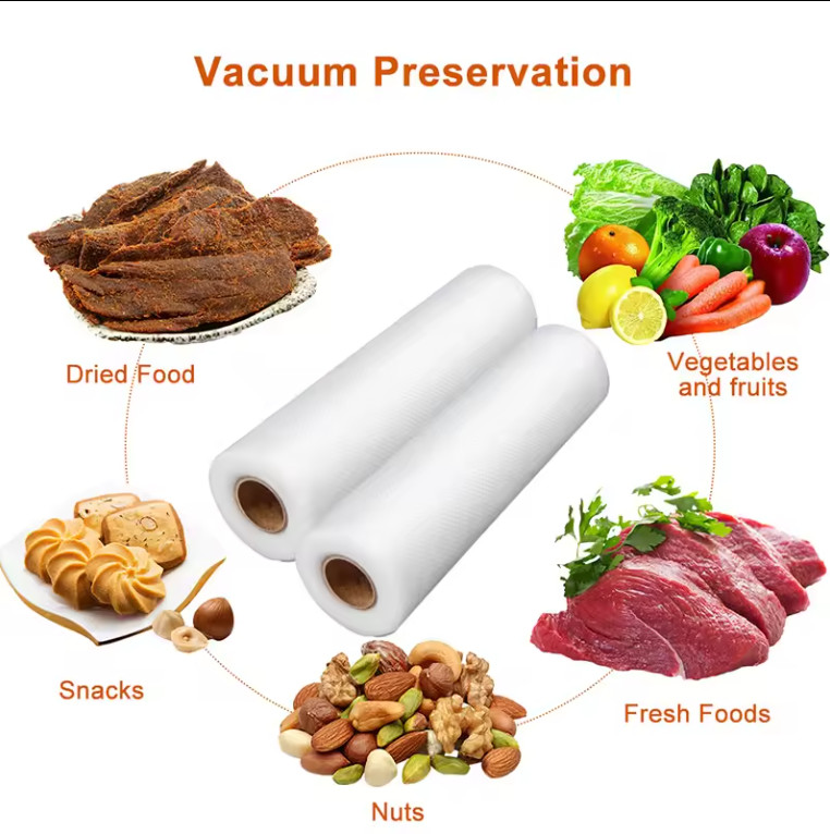 PA Vacuum Bag Cereals Dry Food Food Grade Nylon Pouch Transparent Plastic Vacuum Packaging Bag