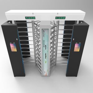 High Security Full Height Turnstile Gates With RFID Card QR Code