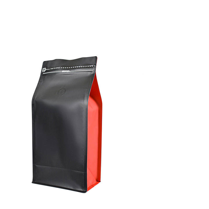 Custom Printed Resealable Packaging Aluminum Foil Flat Bottom Stand Up Pouch 1lb Coffee Bean Bag With One Way Valve