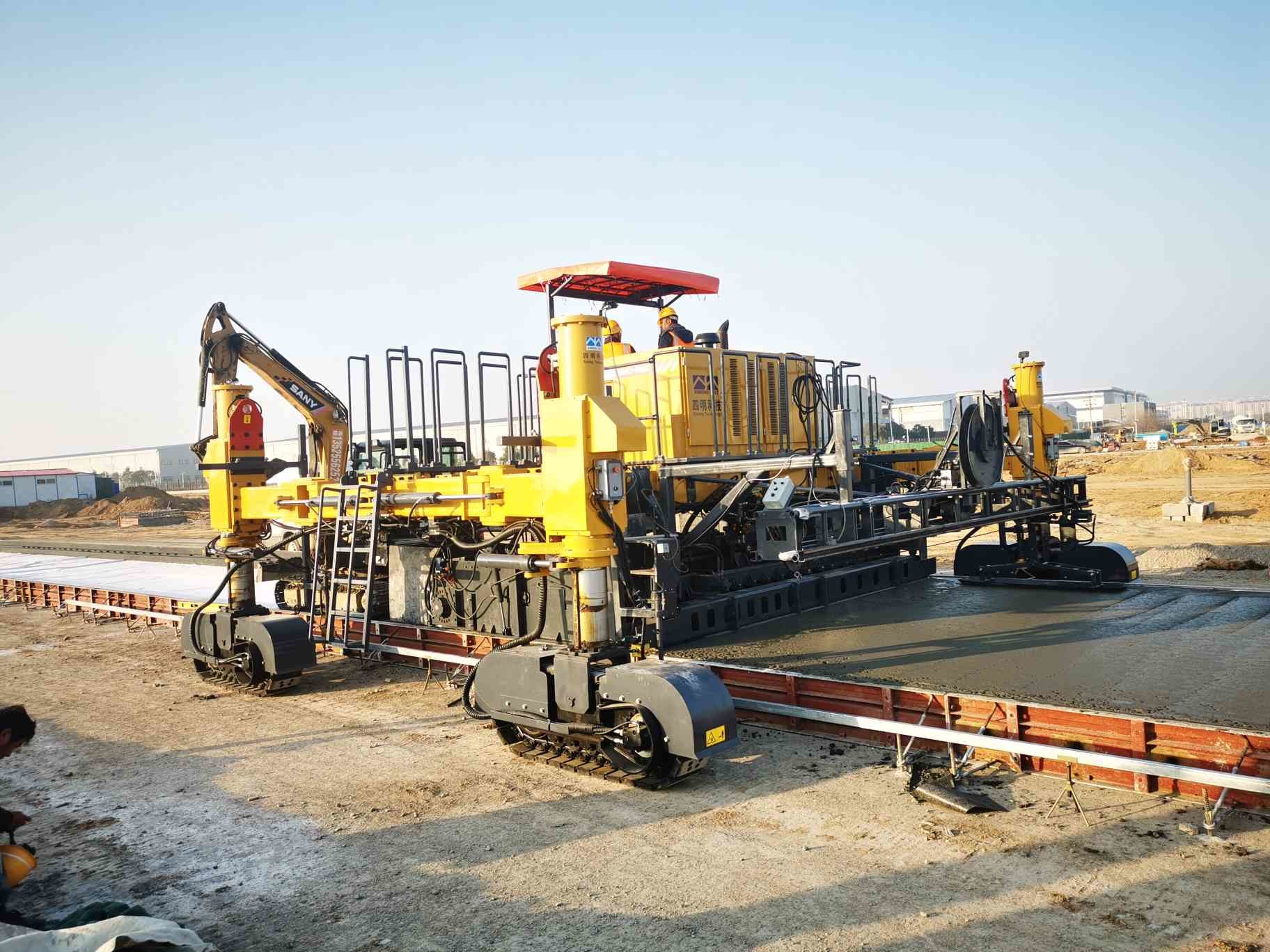 6000mm Width Slipform Paver For Urban Roads Airport Runway And Port Terminal