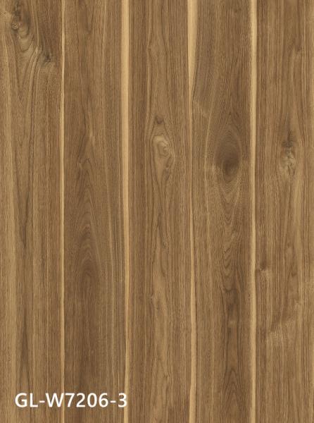 Rustic Walnut Grain Click Stone Composite Vinyl Flooring Fire Retardant GL-W7206