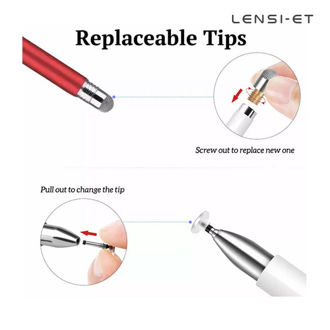 Universal White Stylus Pen Smoothly Phone Tablet Pen Palm Rejection