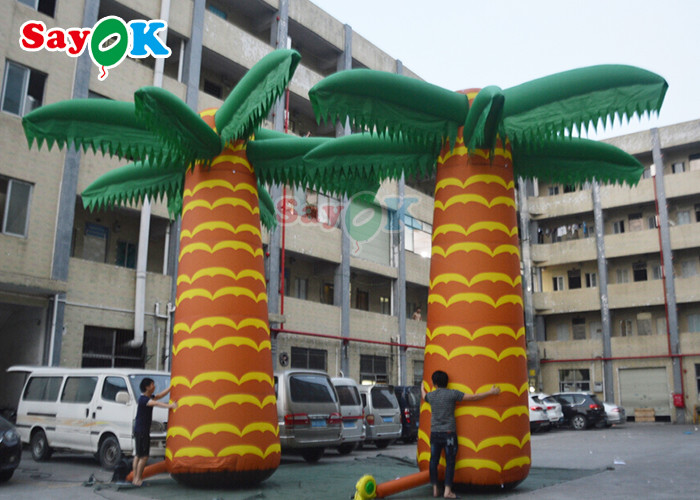190t Oxford Cloth Inflatable Stage Decoration Artificial Airblowing Coconut Palm Tree