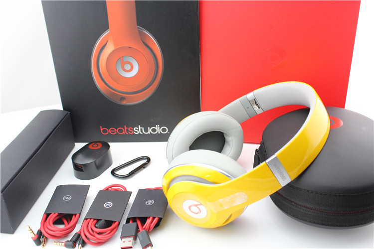 Beats by Dr.Dre Studio 2.0 Wireless Bluetooth Around-the-Ear Headband Headphones Orange made in china grgheadsets-com.ecer.com