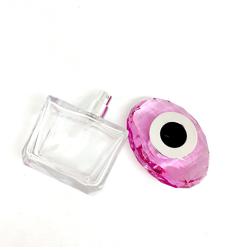 90ml Fragrant Love Crystal Perfume Bottle Glass Bottle Bayonet Spray Sub Bottle Empty Bottle Perfume Packaging Bottle