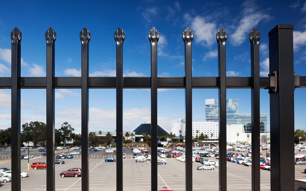garrison security fencing 2100mm x 2400mm stain black interpon powder 80 microns thick