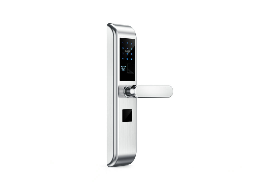 Unibody Design Smart Fingerprint Lock Semiconductor Sensors Mobile APP Control