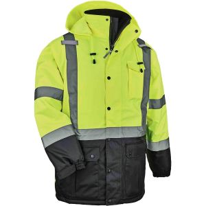 China 280GSM Polar Fleece High Visibility Safety Winter Jacket EN20471 EN1150 on sale