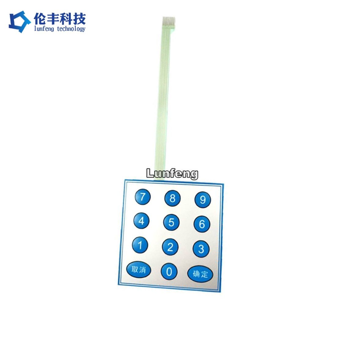 Autotype F150 Key Membrane Switch Prototype 2.54mm Pitch Connector