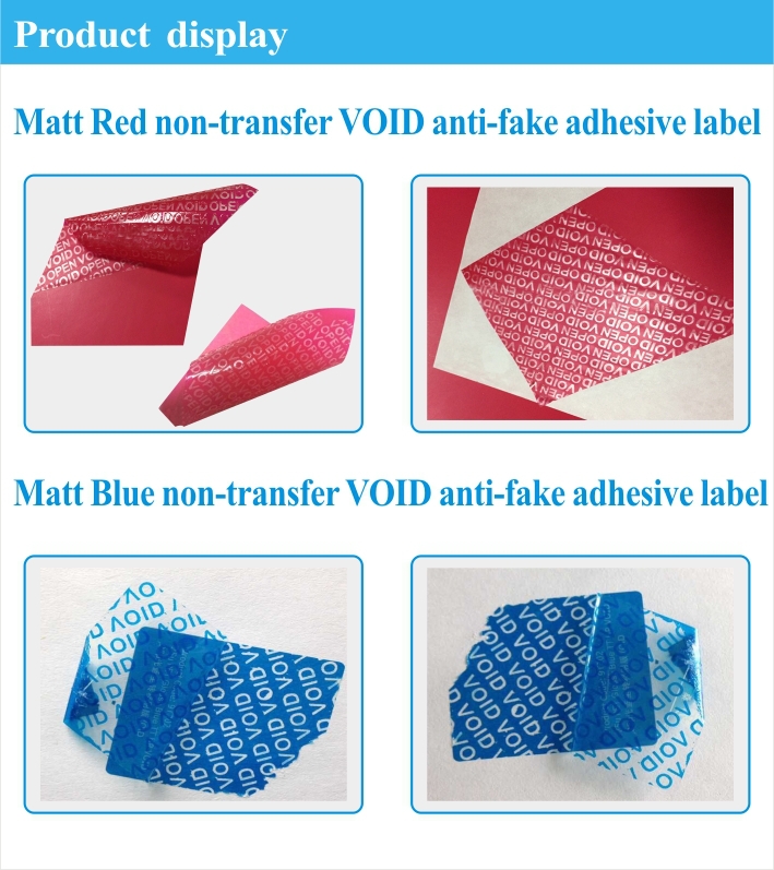anti-counterfeiting non residue hologram Label material/hologram non transfer label material roll