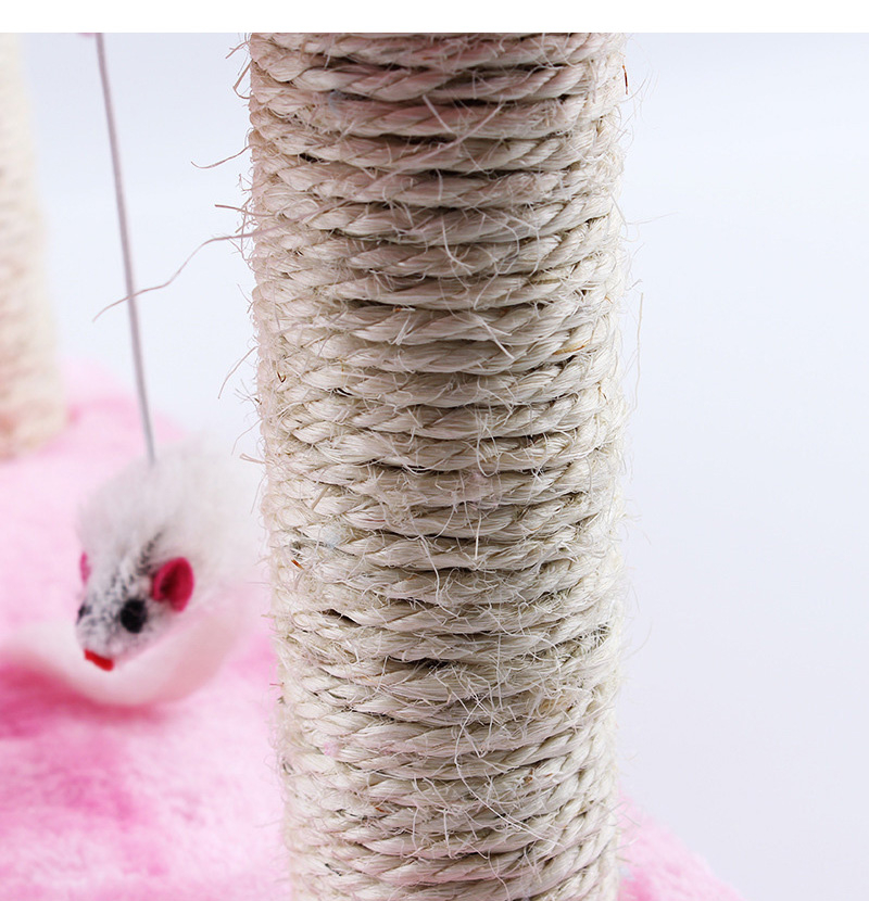 Christmas Cats Scratching Posts Solid Wood Red Brown Cat Scratching Pole