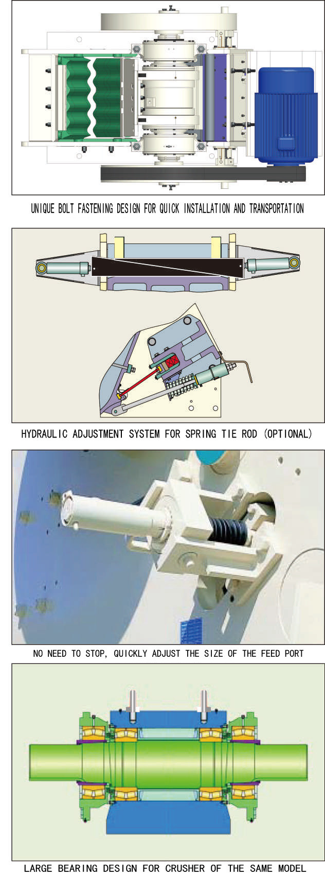 Coarse PE Series Medium Sized 70~1360tph jaw Crusher and stone crusher and rock crusher