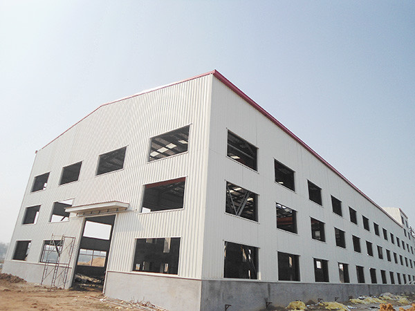 Welded H shape Lightweight Steel Frame Construction For Industrial Workshop