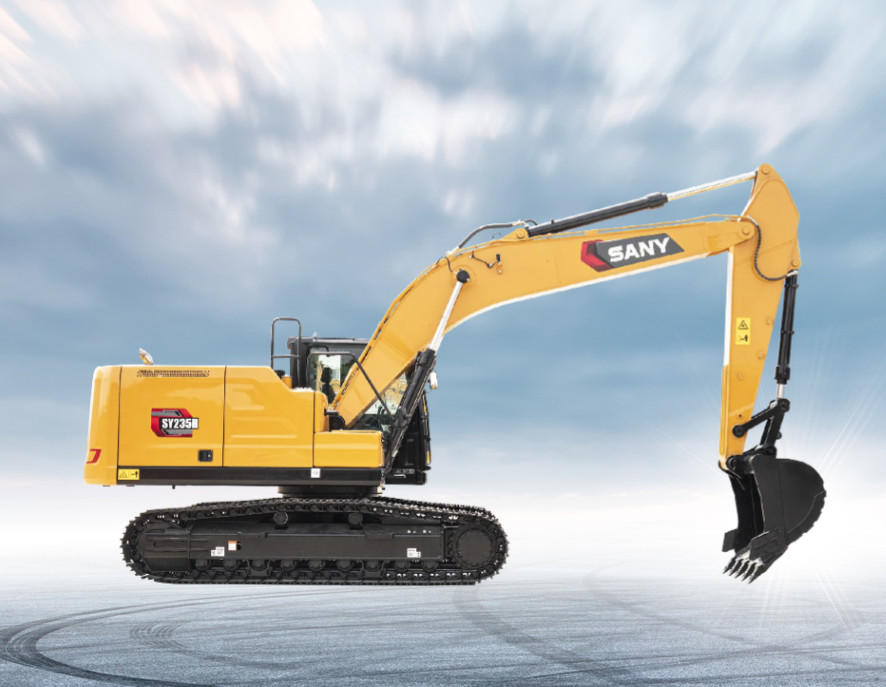 Hydraulic Crawler Excavator High Work Efficiency 23 Ton SY235H-SA Cummins Engine