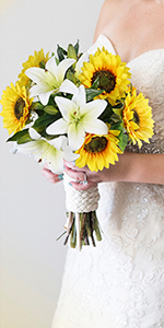 silk sunflower arrangements