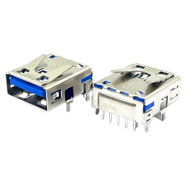 Blue USB3.1 A Female STD USB Connector Socket PCB 9Pin Manufactures