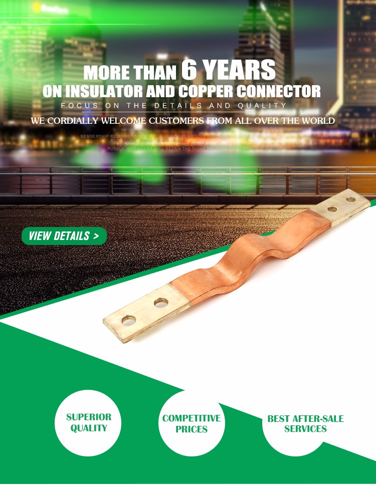Effect assurance flexible electrical connetion flexible cooper busbar