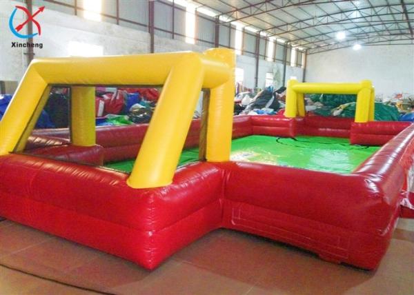 Customized Inflatable Football Field Interactive Sport Games Inflatable Water