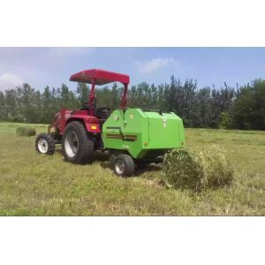 Mini Round Hay Baler Machine Agriculture Implement with Tractor for Farm Use