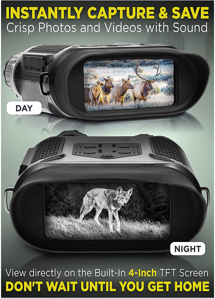 3.5x31 Dual Tube Military Telescope , 320x240 Army Night Vision Binoculars
