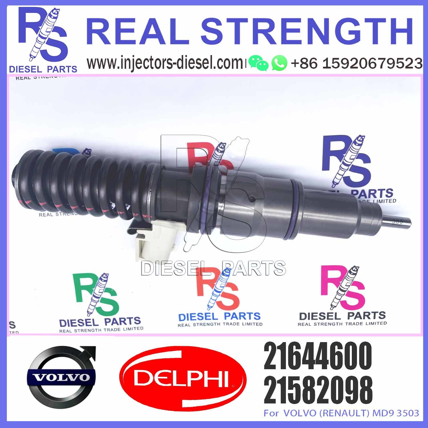 Common rail diesel engine injector Genuine electronic unit injector 21644600 for diesel engine