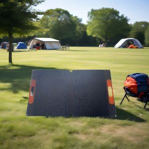  Mono ETFE 2 Fold Solar PV Panel Waterproof 100W with 1.1m MC4 Cable for Wholesale and OEM Use Manufactures