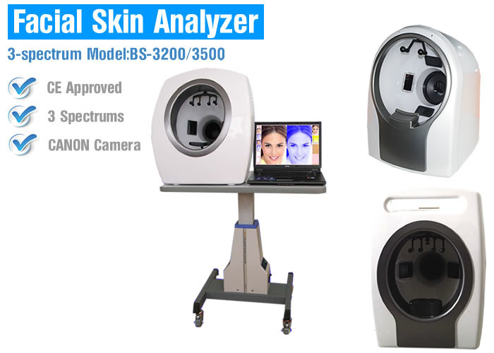 UV Spectrum Salon 3D Facial Skin Analyzer Machine With Canon Camera 8800 Lux