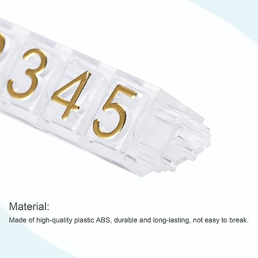 Adjustable Dollar Pricing Label Block Kit for Retail Shop Jewelry Supermarket Shelves