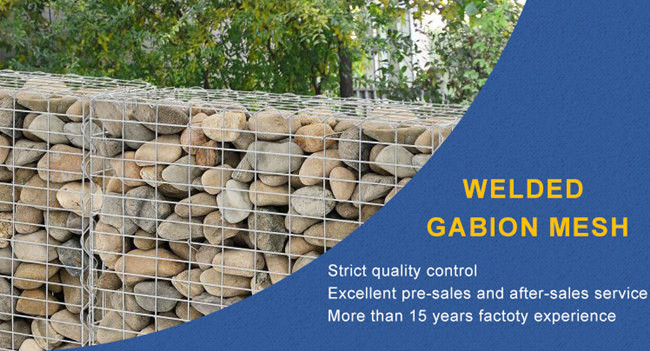 4 X 1 X 1 M Landscaping Wall Welded Gabion Mesh With 4mm Spiral Wire