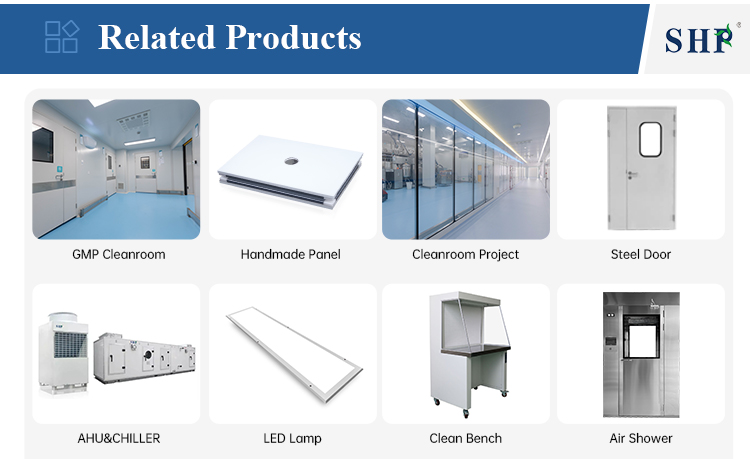 HEPA Filter 99.99 Cleanroom Partition Wall White Prefabricated Clean Room