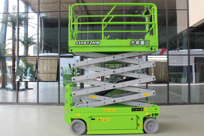 8m MEWPs Aerial Self Propelled Elevating Work Platforms Hydraulic Eletronical Scissors lift JESH