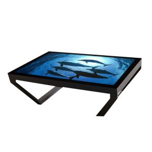 Interactive 43 Inch Lcd Touch Screen Table With Wireless Charger