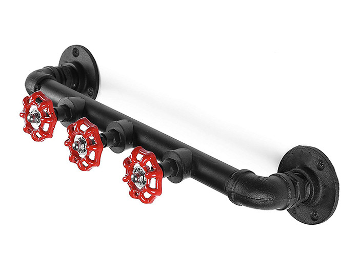 Carbon Steel Industrial Pipe Coat Rack Malleable Iron Threaded Pipe Fittings