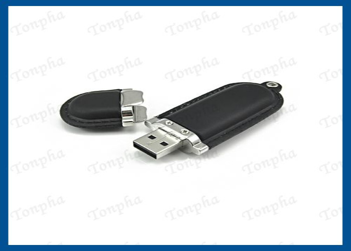 Genuine Leather USB Flash Drive Memory Stick With Customized Engraved Logo