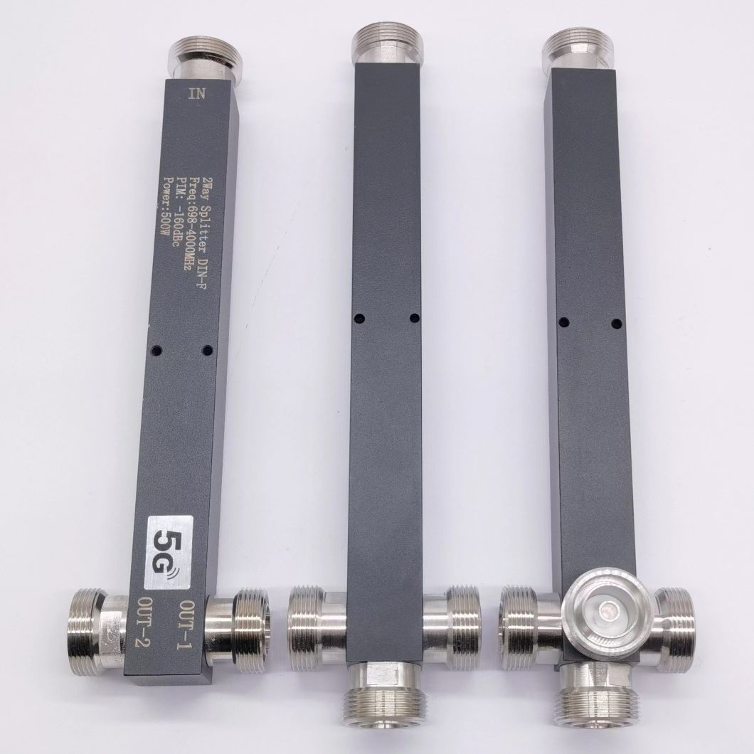 High Quality RF 2 Way Power Splitter 10W Highfrequency Range 350-3800MHz with SMA Female Connector Type Widely Used for Base Station